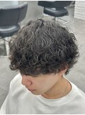 波巻きプードル/波巻きスパイラルメンズパーマ縦落ちパーマ