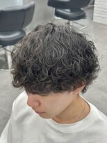 オーバルバイアピッシュ(OVARL by apish) 波巻きプードル/波巻きスパイラルメンズパーマ縦落ちパーマ