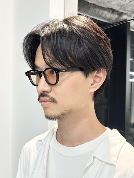 アビーファイブ(ABBEY 5) マッシュセンターパートスパイキーショートメンズカットmen's