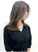 ハイライトバレイヤージュダブルカラーケアブリーチ20代30代