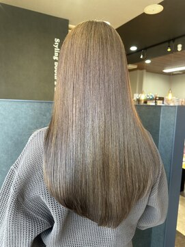 ザラフターザブリーチ 黒崎桃園店(the laughter/The bleach) ブリーチなし明るめベージュ