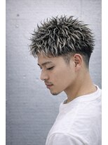 メンズ ラピス(Men's Lapis)&nbsp;縦落ちツイスパ×ホワイトメッシュ