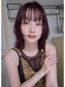 エン クラン バイ ヘッドライト たまプラーザ南口店(en. clan by HEADLIGHT) ラベンダーカラー/ボブ/レイヤーカット