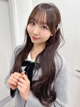 アルバム 池袋(ALBUM) 前髪カット顔周りレイヤー大人ガーリーダークアッシュ_F31346