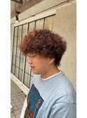 ライトブラウンプードルパーマ