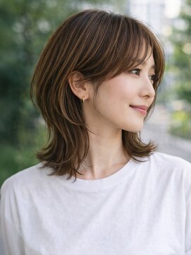 エミュー 大船店(emue) 大船ワンカラーブリーチなしダブルカラーレイヤーボブレイヤー