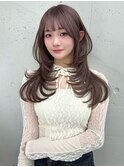松尾菫菜/レイヤーカット/ハッシュカット/韓国ヘア