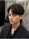 227. メンズカット/刈り上げ/黒髪/束感/前髪/艶感