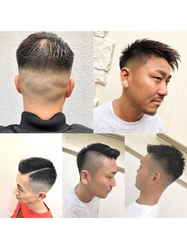 リゴ ヘアー(RIGO hair) フェード、ビジネスマン、ジェル、ベリーショート