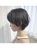 大人可愛い小顔ひし形ハンサムショートボブ前下がり【ANs.】