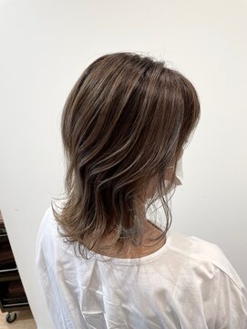リシェールグリーン 越谷花田店(RICHAIR GREEN) バレイヤージュ×ミディアムレイヤー
