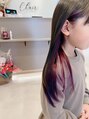 アグ ヘアー クレール 延時店(Agu hair Clair)&nbsp;インナーカラー♪ヘアマニキュア☆バイオレット☆ブリーチ１回