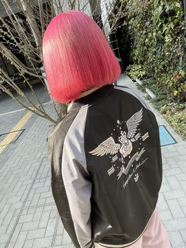 ディーカヘアーセンダイ(Di KA HAIR sendai) 切りっぱなしボブ/ピンク/縮毛矯正/髪質改善/ケアブリーチ