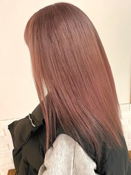 リリィ ヘアデザイン(LiLy hair design) Lilyセミロング/ダブルカラーピンクベージュ