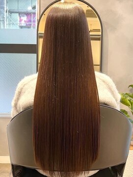 アリアバイエクラート 池袋店(ARiA by ECLART) 艶髪ストレート 髪質改善 ショコラベージュ