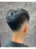 ソフトモヒカン風スキンフェード