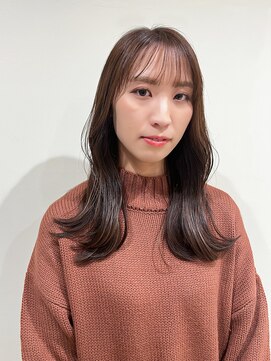 ロロン 代々木八幡(LORONG) セミロングスタイル アッシュブラウン