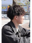 【王道 波巻きパーマ】