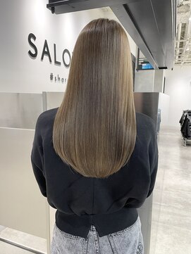 サロウィン 池袋(SALOWIN) 極細シークレットハイライト × オリーブベージュ #122