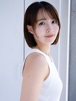 エインアンリー 表参道(AIN.ANLY.)&nbsp;◯薄めバング短めバングフェイスレイヤーカット切りっぱなしボブ