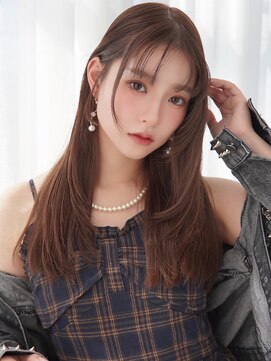 アンジェリカ 広島駅前店(ANGELICA) ANGELICA 大人かわいい マロンベージュ 顔まわりレイヤー