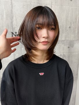 ニューワン バイ ネイバー 立川(Newone by neighbor) レイヤーカットナチュラルハイトーンデザインカラー[立川駅]