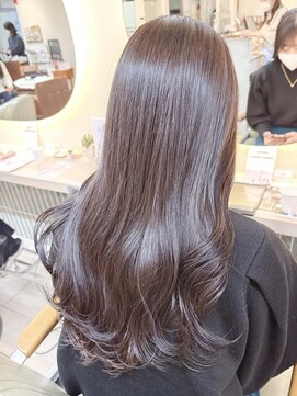 テトラ バイ ネオリーブ 横浜西口店(tetra by neolive) 艶感チョコレートカラー**【横浜/横浜駅】