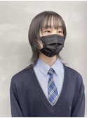 中性的なウルフカット