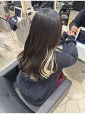 ボブから作るエクステロング×イヤリングカラー