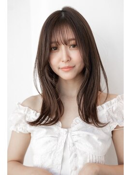 エースハバナ 渋谷(1 HAVANA) ミディアムレイヤー/20代30代大人かわいい/オリーブグレージュ