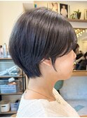 ミニウルフレイヤーカット顔周りカット前髪カットショート/大宮