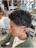 横須賀メンズパーマハイライトツイストスパイラルパーマフェード