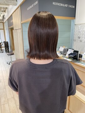 チェリーブラウン×髪質改善[髪質改善/縮毛矯正/韓国]K
