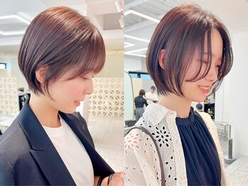 ノエ ナゴヤ(NOE NAGOYA)の写真/髪質改善×オージュアトリートメントの髪艶で肌をも綺麗に魅せる[名駅/ショートボブ/ショートカット/MEN'S]