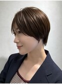 【美フォルム】品のある首元スッキリショートヘア