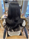 大きめコテ巻き風パーマ