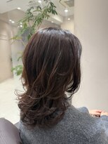 アンベリールフルー(EMBELLIR fleur)&nbsp;セミロングレイヤー+くびれパーマ