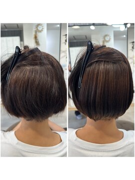 ベルム(Belme) ショート 丸みショート ショートボブ 縮毛矯正 ストレート