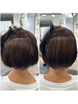 ベルム(Belme) ショート 丸みショート ショートボブ 縮毛矯正 ストレート