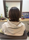 大人可愛い外はねショートボブ