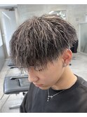 広島メンズ/ツイストパーマ/パイルツイスト/縦落ちパーマ