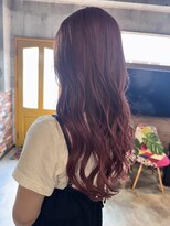 ルーナヘアー(LUNA hair)&nbsp;カシスピンクブリーチなしダブルカラーリタッチハイトーンカラー