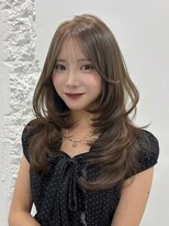 シーン(scene)&nbsp;ヘーゼルベージュ×ザクザクレイヤー×髪質改善カラー【広島】