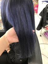 マーメイドヘアー(mermaid hair) アディクシーカラーでネイビーアッシュブルー☆