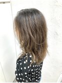細ハイライトバレイヤージュワンメイクユルパーマ【池袋東口】