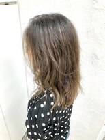 ヘアーライズ 池袋東口店(hair RISE)&nbsp;細ハイライトバレイヤージュワンメイクユルパーマ【池袋東口】