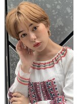 カミノア 銀座店(CAMINOIA)&nbsp;ハイライトカラーで大人ガーリー　クールショート