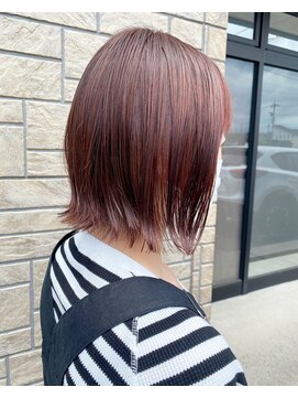 フィオーレ ヘアデザイン(FIORE hair design) ピンクブラウン ボブ 髪質改善