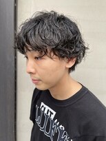 ヘアー アイス ルーチェ(HAIR ICI LUCE)&nbsp;無造作ヘア スパイラルパーマ 2ブロック 刈り上げ 担当 井上