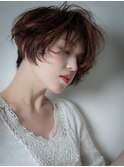 こっくりピンクベージュ小顔クラウドマッシュv上尾20代30代40代